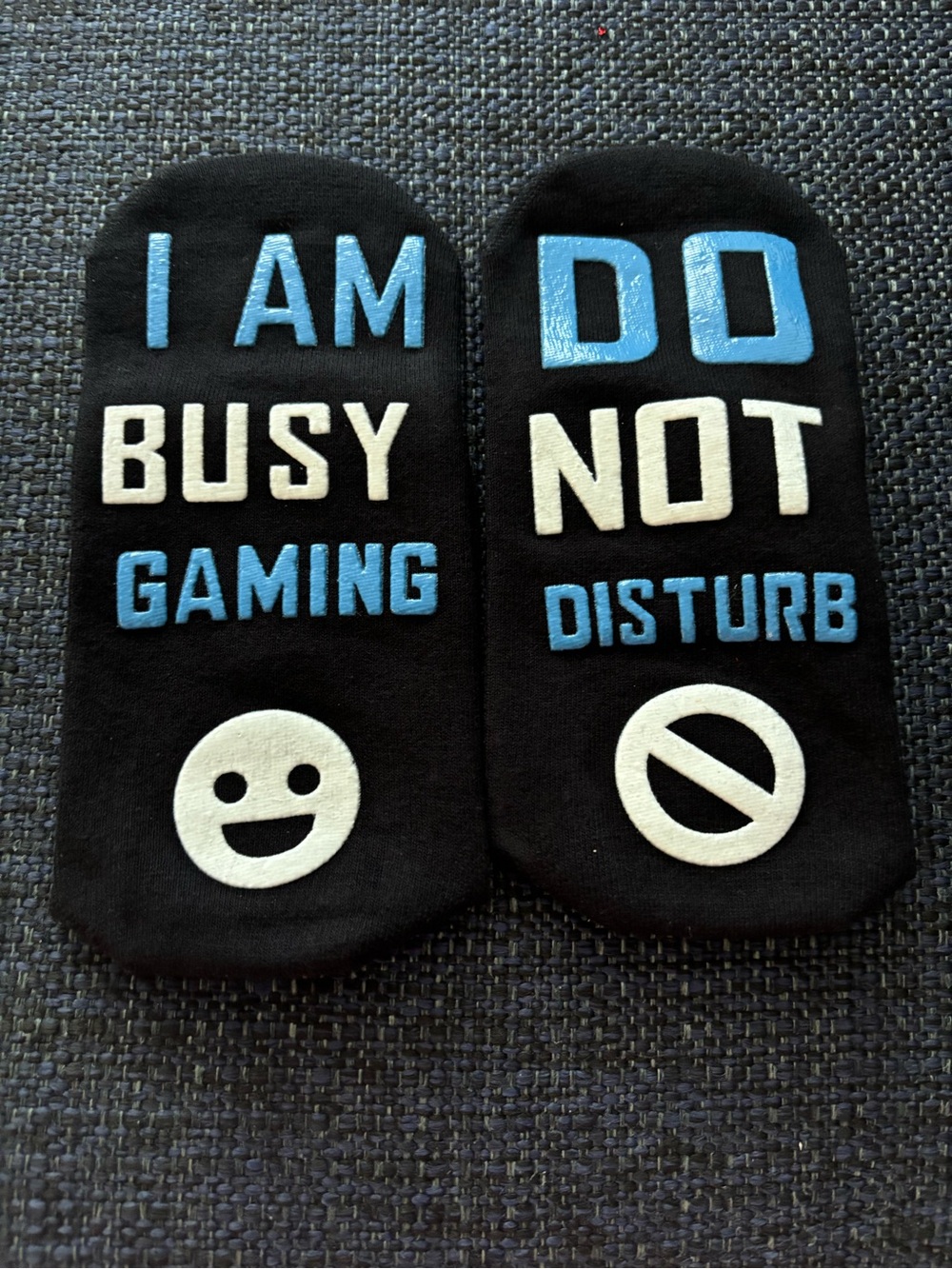 Black 'I AM BUSY GAMING / DO NOT DISTURB' Door Hanger Pair